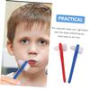 COLLBATH 2pcs Small Toothbrush Cleaning Kit Tools Double-Sided Retainer Brush for Adults view 2