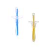 Hoement 3sets Silicone Training Toothbrush for Boys and Girls S-Shaped Baby Toothbrush Umbrella Brush for First Tooth Cleaning 2pcs*3 view 3