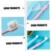BCOATH 3pcs Soft Bristle Children's Toothbrush Set for 2-8 Years Old Cartoon Elephant Design Gentle on Gums for Boys and Girls Oral Care view 4