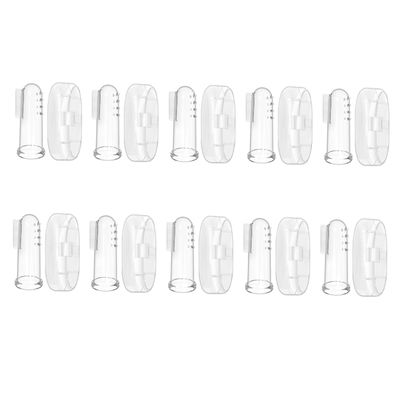 Gogogmee 10sets Toothbrush Years Boy Girl Toothbrush Cover Finger Brush Massager for Sore Gums