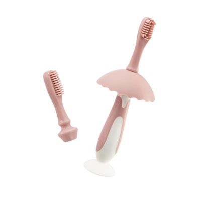 BCOATH Penguin Boy Girl Toothbrush Boys and Girls Oral Care Teething Year Old Silicone Brush Tongue Cleaner Portable