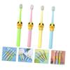 BCOATH 4pcs Boy Girl's Toothbrush Cartoon Soft Bristles Toothbrush for Boys and Girls Teeth Cleaning Brush for Years Old view 4