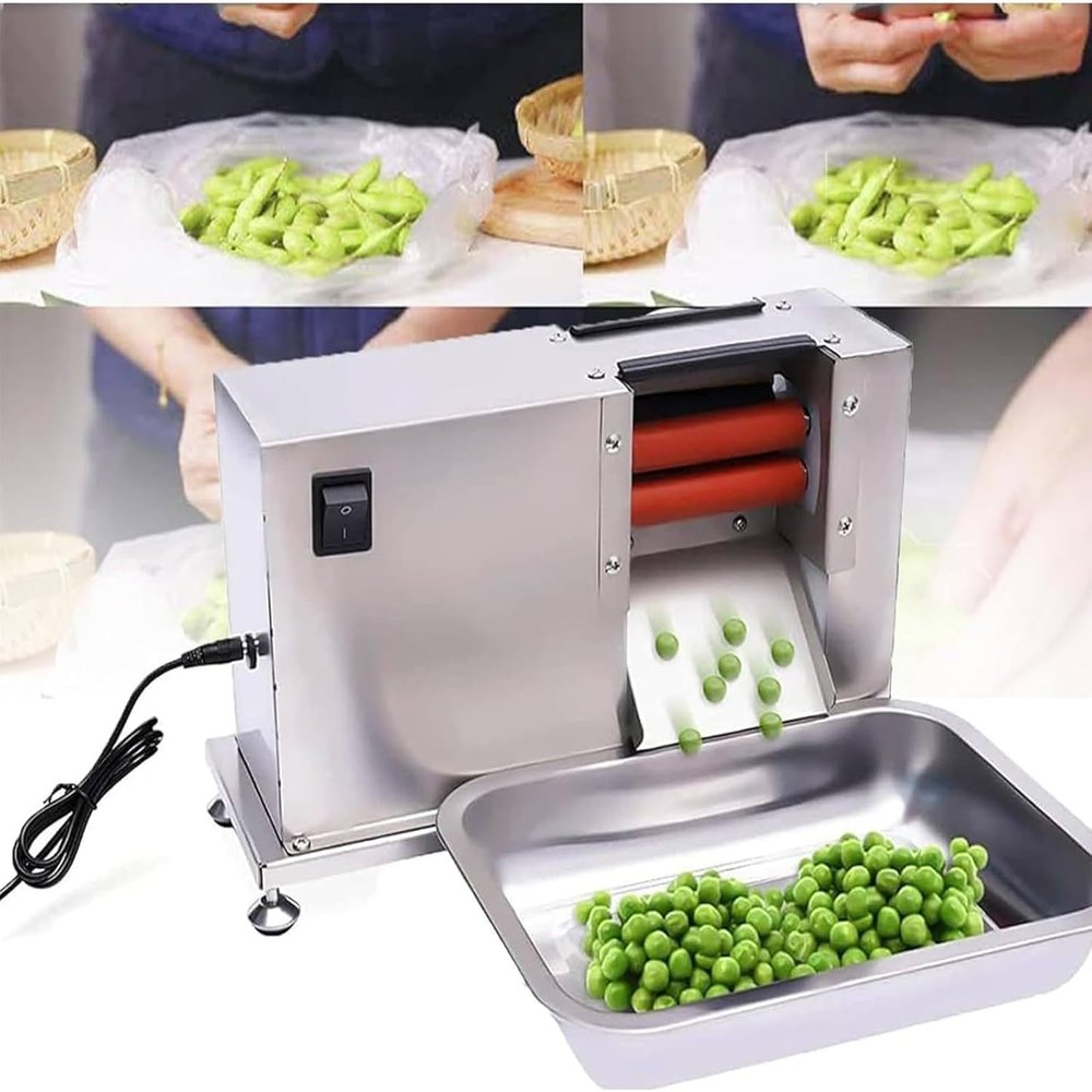 20W Electric Pea Peeler, Beans Stripper Sheller Pea Peeler Machine, Commercial Peel Peeler, Home Peeling Machine, 35x19x23cm