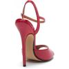 SPONYBORTY Sexy Peep Toe Sandals 14 cm Stiletto Fetish High Heels Wedding Dress Pumps Fashion Stripper Night Club Shoes ladies/red/47EU view 4
