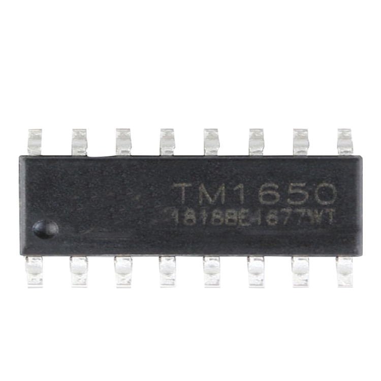 10pcs/lot TM1650 SOP16 8 * 4 bit Drive Digital Tube chip