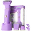 3 in 1 Electric Bikini Trimmer for Women - IPX7 Waterproof Wet Dry Body Shaver, Pubic Hair Trimmer, Facial Hair Remover With Ceramic Blade, USB Recharge Dock - Gift for Women view 1