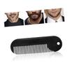 LALADEFIEE 2pcs Zinc Alloy Beard Comb Sturdy Styling Comb for Men Portable Hair Accessories Men Grooming Tool view 3