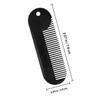 AUTSUPPL Zinc Alloy Beard Comb Portable Hair Accessories for Men Sturdy Hair Styling Comb Mini Black Beard Grooming Tool for Travel and Daily Use view 2