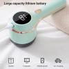 Electric Lint Remover, Fabric Lint Remover Low Power Rechargeable for Furniture (Green) view 3