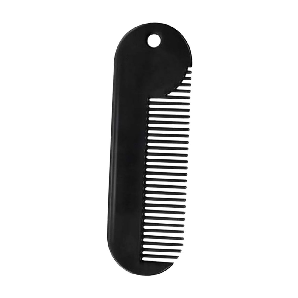 AUTSUPPL 2pcs Portable Zinc Alloy Beard Comb Sturdy Hair Styling Accessory for Men for Beard Shaping and Grooming Compact Design for Easy Carrying Useful Salon