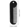 AUTSUPPL 2pcs Portable Zinc Alloy Beard Comb Sturdy Hair Styling Accessory for Men for Beard Shaping and Grooming Compact Design for Easy Carrying Useful Salon view 2