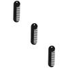 TOVINANNA 3pcs Zinc Alloy Portable Hair Comb Sturdy Beard Styling Tool Compact Design for for Men Grooming for Neck Cheek Jaw Line Styling Black view 1