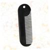 TOVINANNA 3pcs Zinc Alloy Portable Hair Comb Sturdy Beard Styling Tool Compact Design for for Men Grooming for Neck Cheek Jaw Line Styling Black view 3