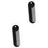 IWOWHERO 2pcs Zinc Alloy Portable Beard Comb Hair Styling Accessory Compact Salon Gadget for Men for Shaping Neck Cheek and Jaw Lines Black Hair Grooming Tool view 1