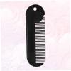IWOWHERO 2pcs Zinc Alloy Portable Beard Comb Hair Styling Accessory Compact Salon Gadget for Men for Shaping Neck Cheek and Jaw Lines Black Hair Grooming Tool view 3