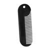 IWOWHERO 2pcs Zinc Alloy Portable Beard Comb Hair Styling Accessory Compact Salon Gadget for Men for Shaping Neck Cheek and Jaw Lines Black Hair Grooming Tool view 4
