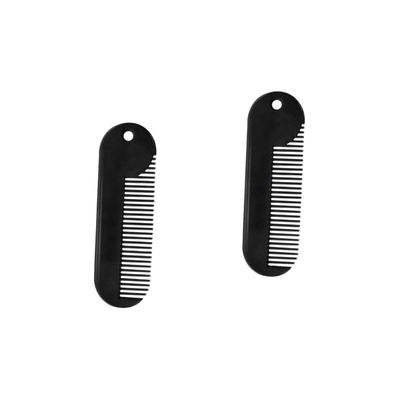 Mikinona 2pcs Men's Styling Comb Hair Accessory in Zinc Alloy for Beard Shaping and Hair Combing