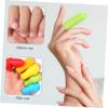Anneome 45pcs Protectors for Knitting Sewing Reusable Silicone Nail Guards for Boys and Support view 4