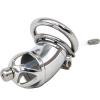 Chastity Cage Cockcage Stainless Steel Dilator Pennis Cage with Dilator Chastity Belt for Men Smooth Surface Made of Stainless Steel with Removable Urethral Dilator(50mm) view 4