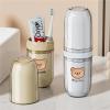 CBFGGOEUDFBS Travel Toothbrush Holder Case With Cover Portable Travel Toothbrush Cup Portable Hygiene Organizer For Electric & Manual Brushes Perfect For Business Trips Camping & Daily Use(White B) view 4