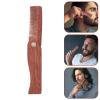 CANIGHT Ergonomic Design Wooden Beard Comb Portable Small Comb for Hair No Skin Irritation view 2