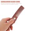 CANIGHT Ergonomic Design Wooden Beard Comb Portable Small Comb for Hair No Skin Irritation view 4