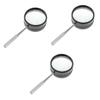 Healvian 3pcs Magnification Full-metal Identification Magnifying Glass Lens Handle Optical Lens for Jewelry Identification view 1