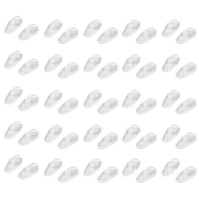 25 Pairs S09 Screw in Silicone Eyeglass Sunglass Nose Pads