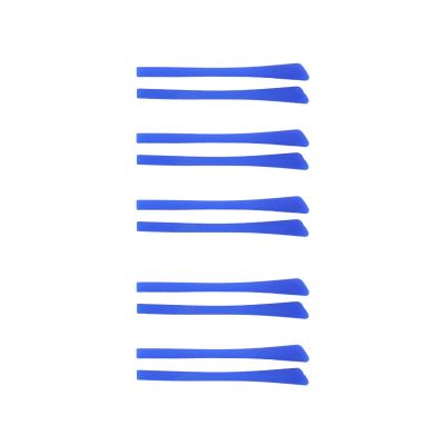 10 Pcs Silicone Temple End Tips Soft Cover Comfort Cushion Blue, 6.9 x 0.7cm