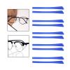 10 Pcs Silicone Temple End Tips Soft Cover Comfort Cushion Blue, 6.9 x 0.7cm view 2