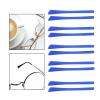 10 Pcs Silicone Temple End Tips Soft Cover Comfort Cushion Blue, 6.9 x 0.7cm view 4