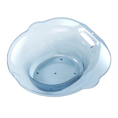 Sitz Bath Basin for Toilet Wider Seating Area Hip Bath for Elderly Women Men Blue, 390 x 390 x 130mm