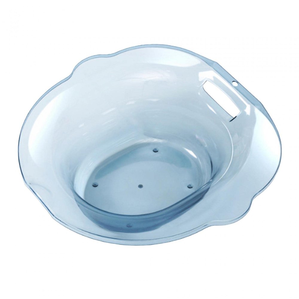 Sitz Bath Basin for Toilet Wider Seating Area Hip Bath for Elderly Women Men Blue, 390 x 390 x 130mm