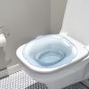 Sitz Bath Basin for Toilet Wider Seating Area Hip Bath for Elderly Women Men Blue, 390 x 390 x 130mm view 4
