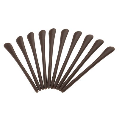 10 Pcs Silicone Eyeglasses Temple End Tips Ear Sock Tubes Replacement Brown