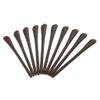 10 Pcs Silicone Eyeglasses Temple End Tips Ear Sock Tubes Replacement Brown view 1