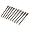 10 Pcs Silicone Eyeglasses Temple End Tips Ear Sock Tubes Replacement Brown view 2