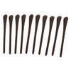 10 Pcs Silicone Eyeglasses Temple End Tips Ear Sock Tubes Replacement Brown view 4