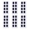 24 Pair Anti-Slip Soft Nose Pads Stick On for Eyeglasses Glasses Black 1.5mm view 1
