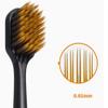 Easy Grip Manual Toothbrushes, Ultra Soft Toothbrushes for Adults Extra Clean Toothbrush Set for Home 2 Count-Black+White view 2
