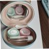 SEWOART 2sets Portable Case Mirror and Tools Cute Organizer for Eye Leak Cosmetic Lens Holder for Travel and Daily Use view 4