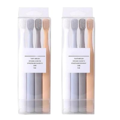 Easy Grip Manual Toothbrushes, Soft Toothbrushes for Adults Extra Clean Toothbrush Set for Home 8 Count-Assorted Colors