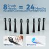 7AM2M Sonic Electric Toothbrush for Adults and Kids- High Power Rechargeable Toothbrushes with 8 Brush Heads,5 Adjustable Modes, Built-in 2-Minute Smart Timer,4 Hours Fast Charge for 75 Days(Black) view 2