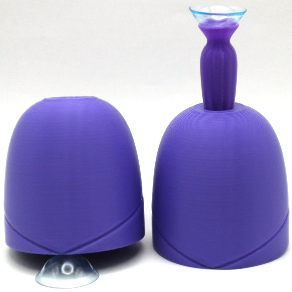 2 Pack Scleral Contact Lens Applicator Tool Scleral Lens Dome Dock Mini. Compact, Convenient Scleral & Hybrid Custom Contact Lens Insertion Device. (Purple)