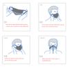 Timcryxient 3 set Women Men 3-layer Sponge Face Mask Anti-dust Anti-haze Reusable Breathable Unisex Mouth Mask black view 2