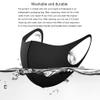 Timcryxient 3 set Women Men 3-layer Sponge Face Mask Anti-dust Anti-haze Reusable Breathable Unisex Mouth Mask black view 3