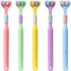 2 Pcs Random Color Three-Sided Soft Hair Toothbrush, Effective Wrap-Around Design,Brush Three Sides at Once Tooth,Deeply and Thoroughly to Clean Teeth and Gums, Manual Toothbrushes and Accessories view 1