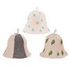 Besttoolifes Sauna Hat, Sauna Hat Cap For Women And Men, Comfortable And Breathable Head for PROTECTION For Sauna, 100% Natural Felt Sauna Accessories(green leaves) view 2