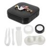 SEWOART Flamingo Rhinestone Case Lens Holder Small Travel Case for Eyes Lens Organizer view 1
