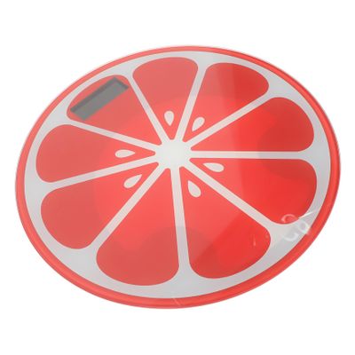 SEWOART Digital Watermelon-shaped Tempered Glass Weight Scale Portable Mini round Body Weight Scale for Travel and Home Use, Battery-powered without Batteries Included
